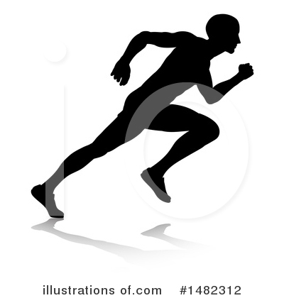 Royalty-Free (RF) Runner Clipart Illustration by AtStockIllustration - Stock Sample #1482312