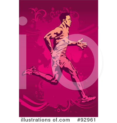 Royalty-Free (RF) Runner Clipart Illustration by mayawizard101 - Stock Sample #92961
