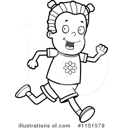 Royalty-Free (RF) Running Clipart Illustration by Cory Thoman - Stock Sample #1151579