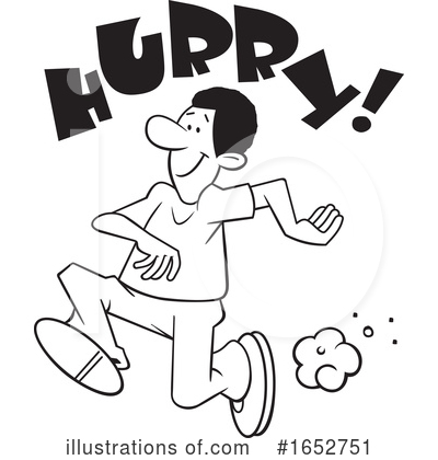 Royalty-Free (RF) Running Clipart Illustration by Johnny Sajem - Stock Sample #1652751