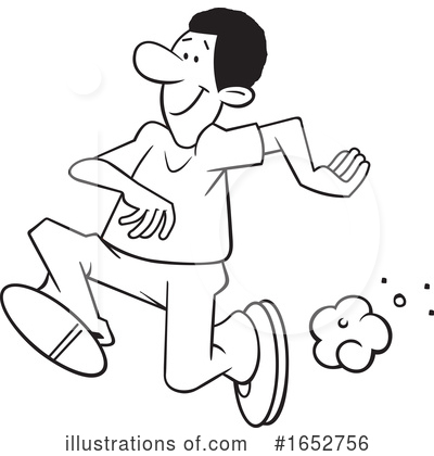 Royalty-Free (RF) Running Clipart Illustration by Johnny Sajem - Stock Sample #1652756