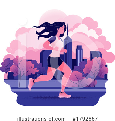 Runners Clipart #1792667 by AtStockIllustration