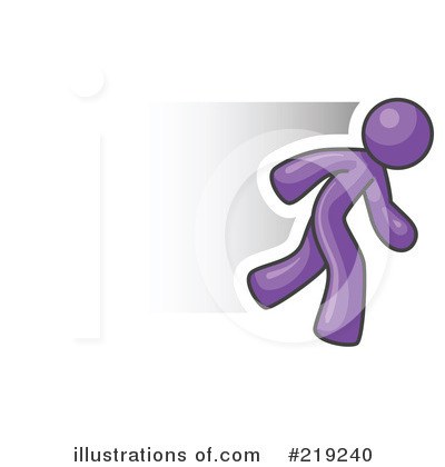 Royalty-Free (RF) Running Clipart Illustration by Leo Blanchette - Stock Sample #219240