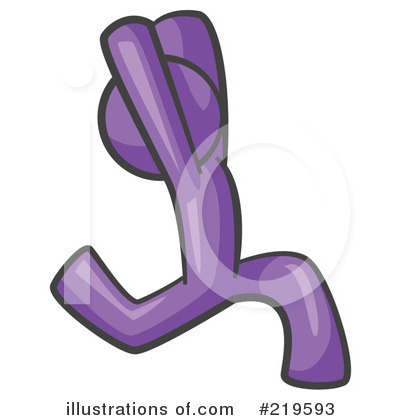 Purple Man Clipart #219593 by Leo Blanchette
