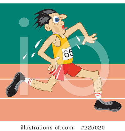 Royalty-Free (RF) Running Clipart Illustration by Prawny - Stock Sample #225020