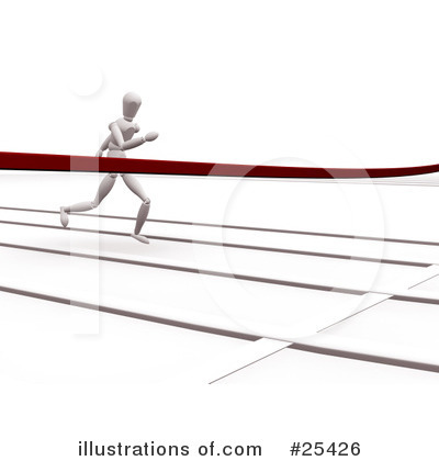 Royalty-Free (RF) Running Clipart Illustration by KJ Pargeter - Stock Sample #25426