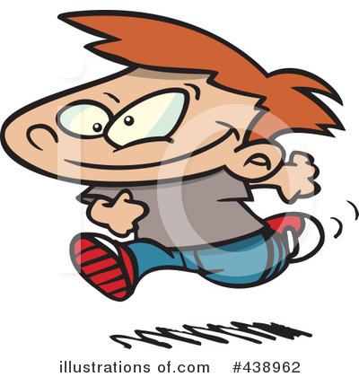 Royalty-Free (RF) Running Clipart Illustration by toonaday - Stock Sample #438962