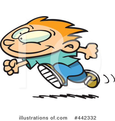 Royalty-Free (RF) Running Clipart Illustration by toonaday - Stock Sample #442332