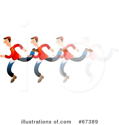 Royalty-Free (RF) Running Clipart Illustration by Prawny - Stock Sample #67389