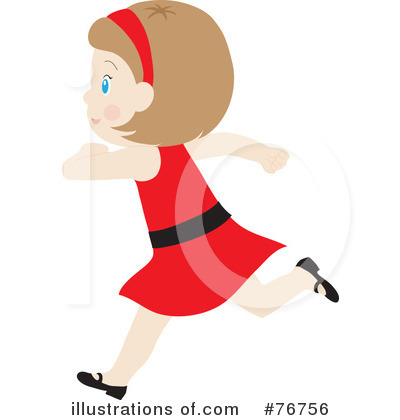 Royalty-Free (RF) Running Clipart Illustration by Rosie Piter - Stock Sample #76756