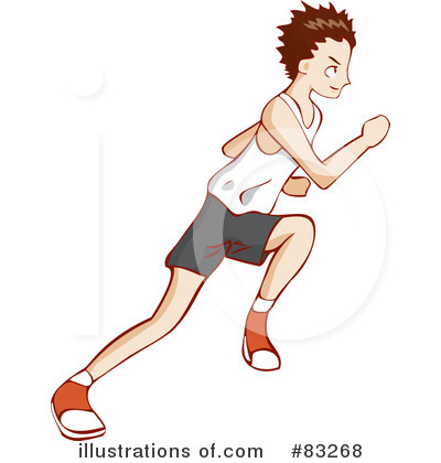 Royalty-Free (RF) Running Clipart Illustration by Bad Apples - Stock Sample #83268