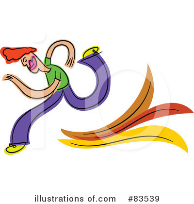 Royalty-Free (RF) Running Clipart Illustration by Prawny - Stock Sample #83539