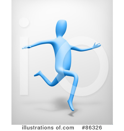 Royalty-Free (RF) Running Clipart Illustration by Mopic - Stock Sample #86326