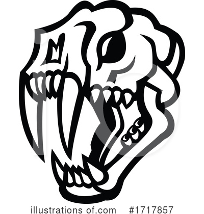 Royalty-Free (RF) Saber Tooth Clipart Illustration by patrimonio - Stock Sample #1717857