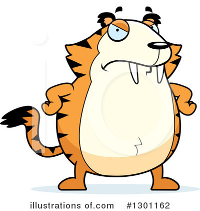 Saber Toothed Tiger Clipart #1301162 by Cory Thoman