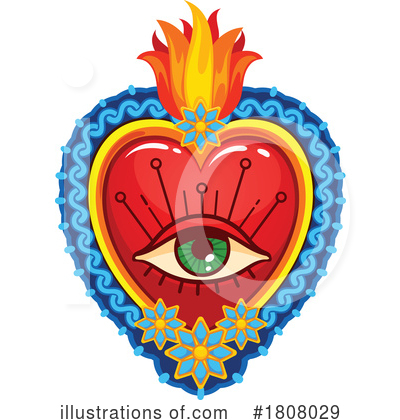 Royalty-Free (RF) Sacred Heart Clipart Illustration by Vector Tradition SM - Stock Sample #1808029