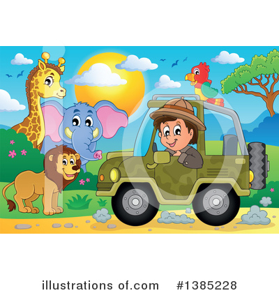 Royalty-Free (RF) Safari Clipart Illustration by visekart - Stock Sample #1385228