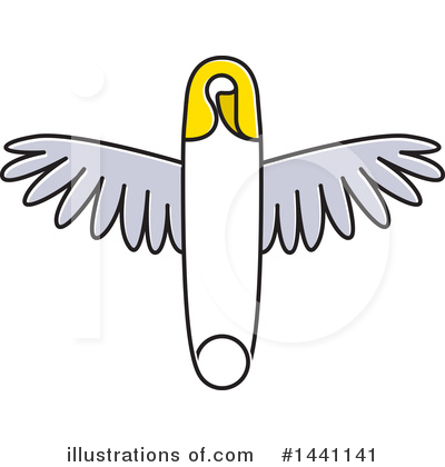 Royalty-Free (RF) Safety Pin Clipart Illustration by Lal Perera - Stock Sample #1441141
