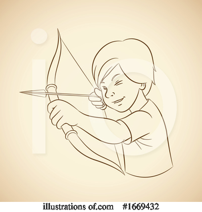 Royalty-Free (RF) Sagittarius Clipart Illustration by cidepix - Stock Sample #1669432