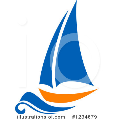 Royalty-Free (RF) Sailboat Clipart Illustration by Vector Tradition SM - Stock Sample #1234679