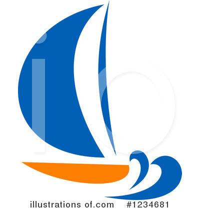 Royalty-Free (RF) Sailboat Clipart Illustration by Vector Tradition SM - Stock Sample #1234681