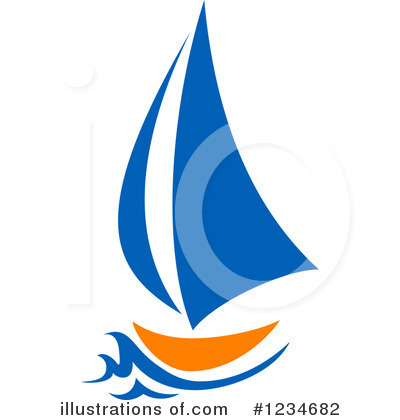 Royalty-Free (RF) Sailboat Clipart Illustration by Vector Tradition SM - Stock Sample #1234682