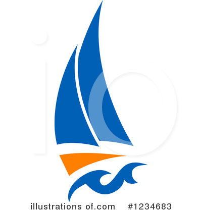 Royalty-Free (RF) Sailboat Clipart Illustration by Vector Tradition SM - Stock Sample #1234683
