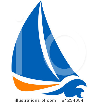 Royalty-Free (RF) Sailboat Clipart Illustration by Vector Tradition SM - Stock Sample #1234684