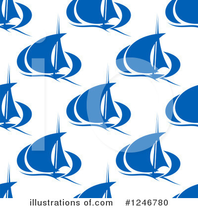 Royalty-Free (RF) Sailboat Clipart Illustration by Vector Tradition SM - Stock Sample #1246780