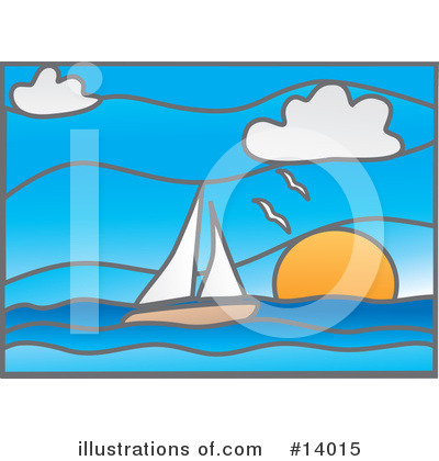 Royalty-Free (RF) Sailboat Clipart Illustration by Rasmussen Images - Stock Sample #14015