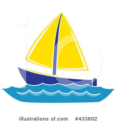 Royalty-Free (RF) Sailboat Clipart Illustration by Pams Clipart - Stock Sample #433802