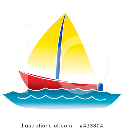 Royalty-Free (RF) Sailboat Clipart Illustration by Pams Clipart - Stock Sample #433804