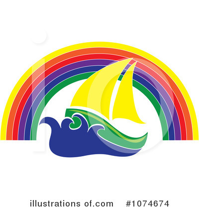 Rainbow Clipart #1074674 by Pams Clipart
