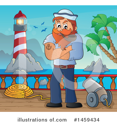 Royalty-Free (RF) Sailor Clipart Illustration by visekart - Stock Sample #1459434