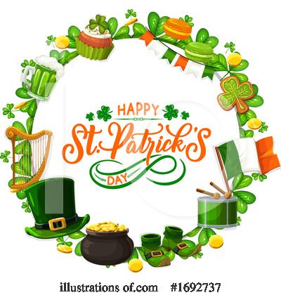 Royalty-Free (RF) Saint Paddys Day Clipart Illustration by Vector Tradition SM - Stock Sample #1692737