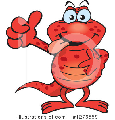 Royalty-Free (RF) Salamander Clipart Illustration by Dennis Holmes Designs - Stock Sample #1276559