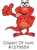 Salamander Clipart #1276559 by Dennis Holmes Designs