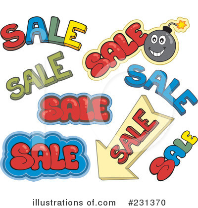 Royalty-Free (RF) Sale Clipart Illustration by visekart - Stock Sample #231370