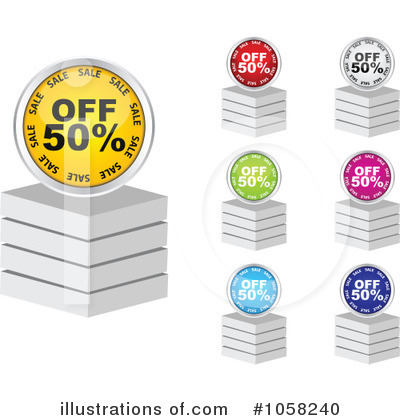 Royalty-Free (RF) Sales Clipart Illustration by Andrei Marincas - Stock Sample #1058240