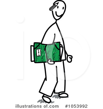 Royalty-Free (RF) Salesman Clipart Illustration by Frog974 - Stock Sample #1053992