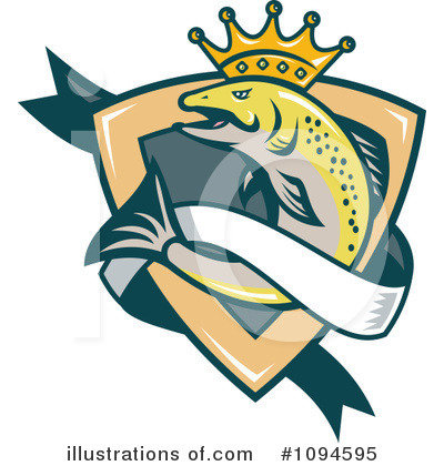 Royalty-Free (RF) Salmon Clipart Illustration by patrimonio - Stock Sample #1094595