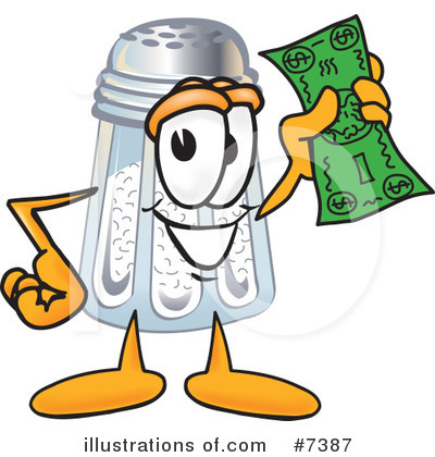 Royalty-Free (RF) Salt Shaker Clipart Illustration by Mascot Junction - Stock Sample #7387