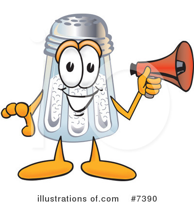 Royalty-Free (RF) Salt Shaker Clipart Illustration by Mascot Junction - Stock Sample #7390