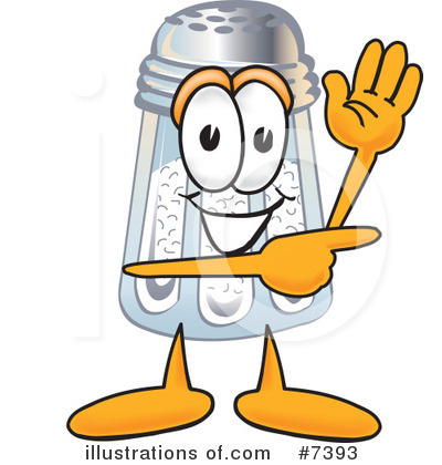 Royalty-Free (RF) Salt Shaker Clipart Illustration by Mascot Junction - Stock Sample #7393