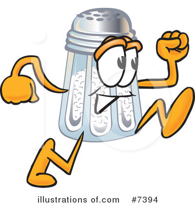 Royalty-Free (RF) Salt Shaker Clipart Illustration by Mascot Junction - Stock Sample #7394