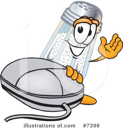 Salt Shaker Character Clipart #7396 by Mascot Junction