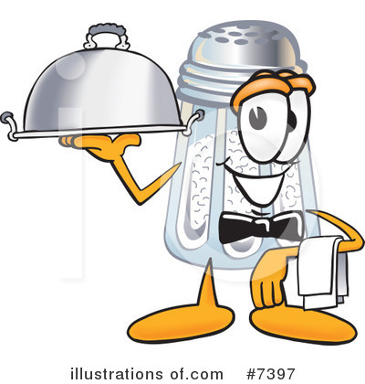 Royalty-Free (RF) Salt Shaker Clipart Illustration by Mascot Junction - Stock Sample #7397