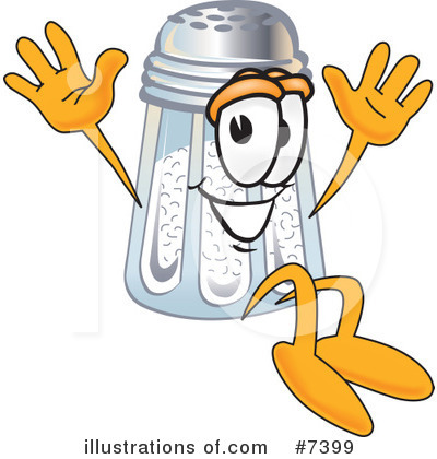 Royalty-Free (RF) Salt Shaker Clipart Illustration by Mascot Junction - Stock Sample #7399