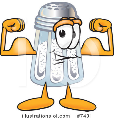 Royalty-Free (RF) Salt Shaker Clipart Illustration by Mascot Junction - Stock Sample #7401