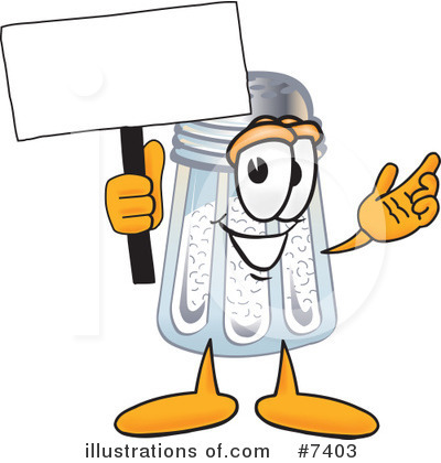 Royalty-Free (RF) Salt Shaker Clipart Illustration by Mascot Junction - Stock Sample #7403